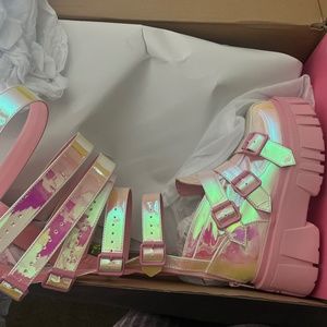 pink hill gladiator sugar thrillz dolls kill boots